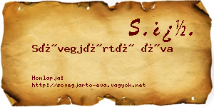 Sövegjártó Éva névjegykártya